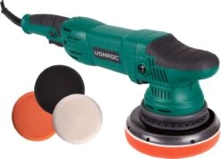 VONROC Excentrische Poetsmachine – 1050W – Ø150MM – Soft Start – Incl. 4 Schijven, Steunschijf & Tas