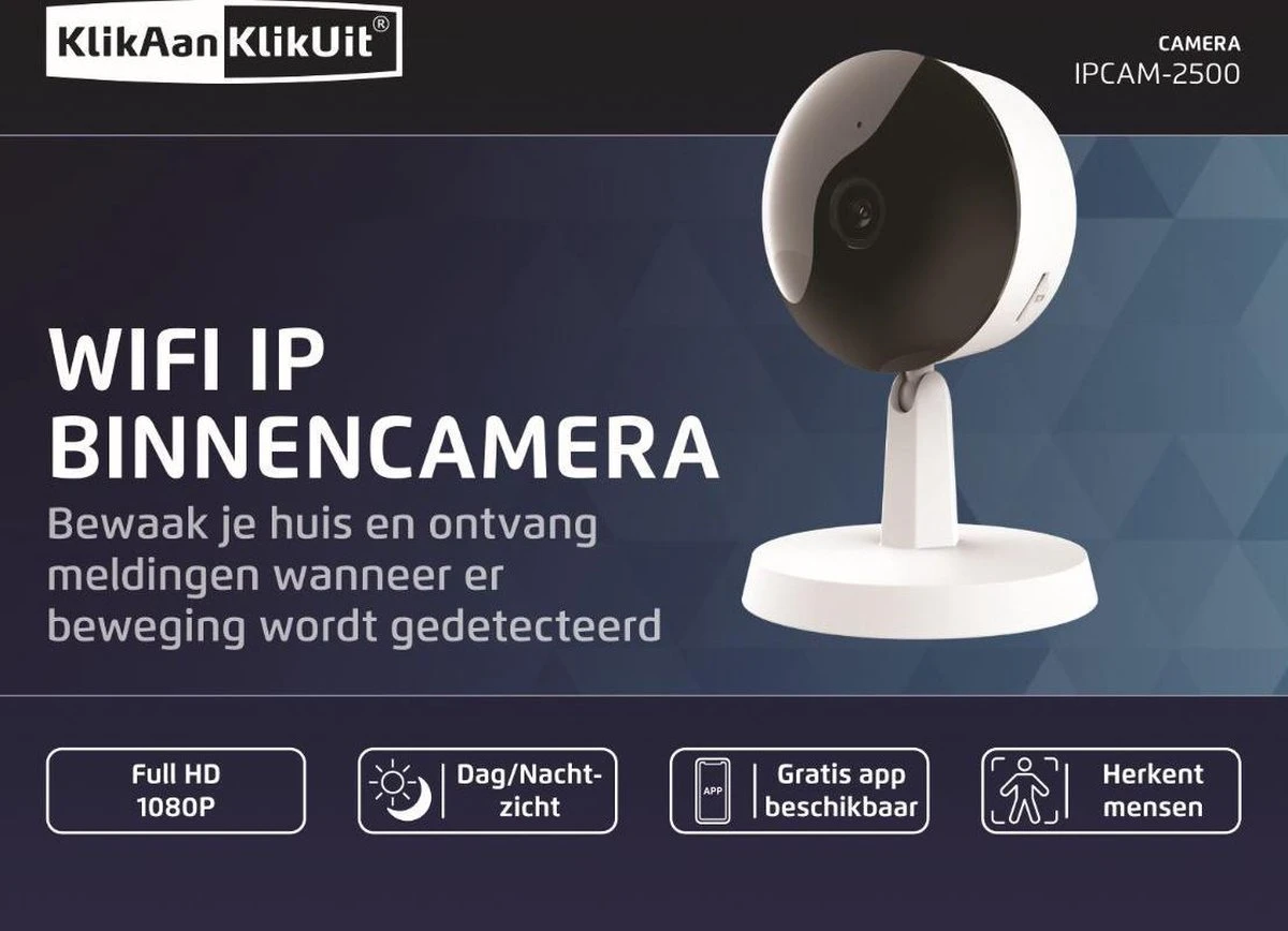 KlikAanKlikUit IPCAM-2500 - IP-camera Binnen - Wit 5 KlikAanKlikUit IPCAM-2500 - IP-camera Binnen - Wit - Afbeelding 5