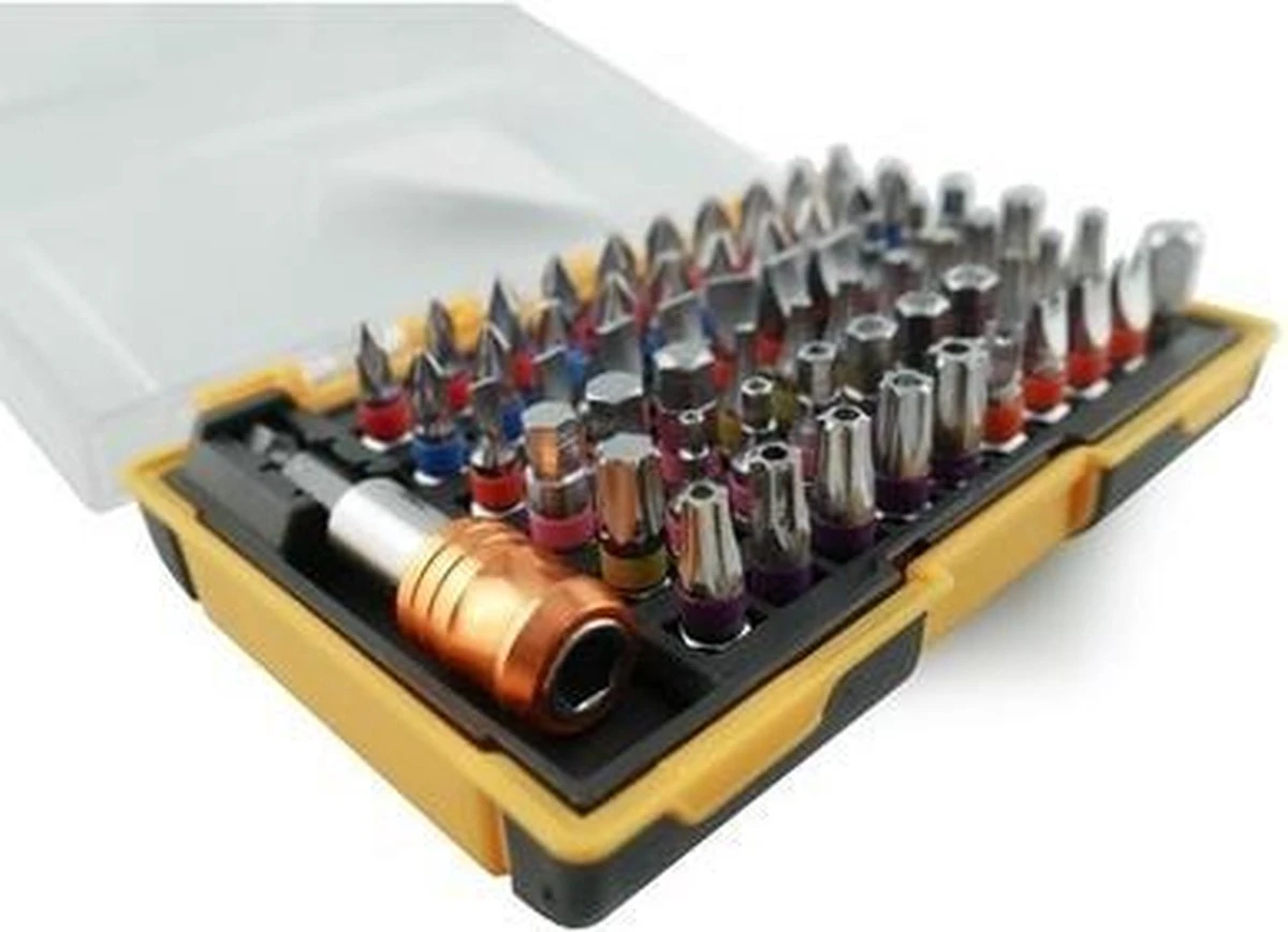 Bitset Professional - Gereedschap - 61 Delig - Professioneel - Met Kleurcode - 61 Dlg 5 Bitset Professional - Gereedschap - 61 Delig - Professioneel - Met Kleurcode - 61 Dlg - Afbeelding 5