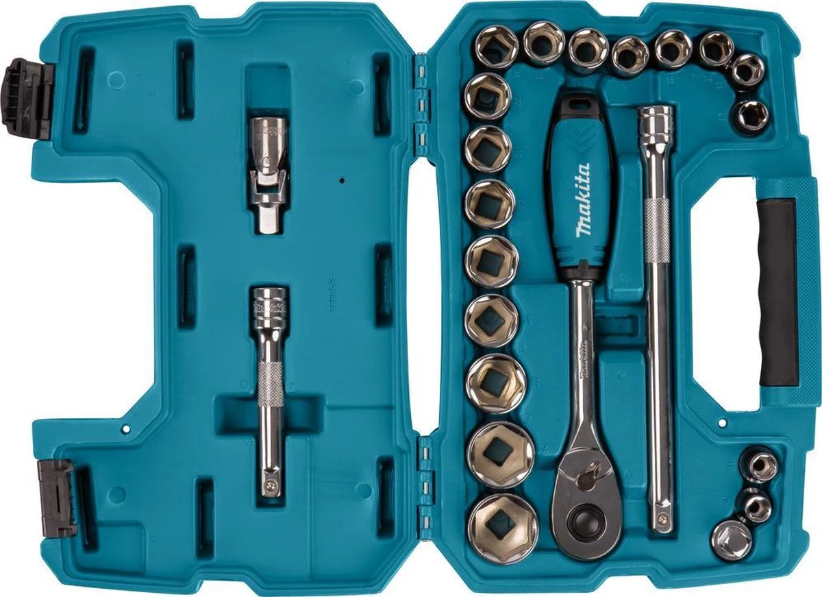 Makita B-65589 Doppenset 1/2 Vk 23-delig 2 Makita B-65589 Doppenset 1/2 Vk 23-delig - Afbeelding 2