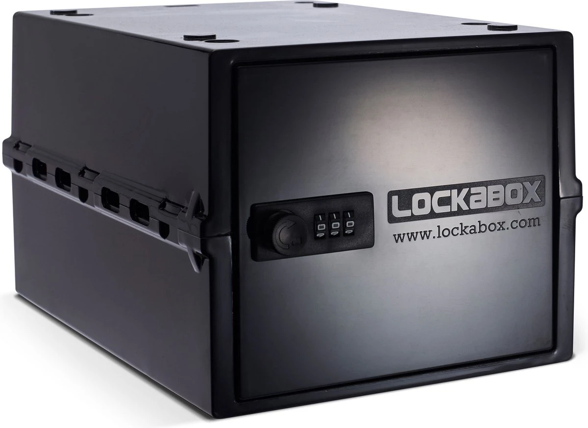 Lockabox One™ Afsluitbare Medicijnkast - Opbergbox Met Cijferslot - Zwart 1 Lockabox One™ Afsluitbare Medicijnkast - Opbergbox Met Cijferslot - Zwart
