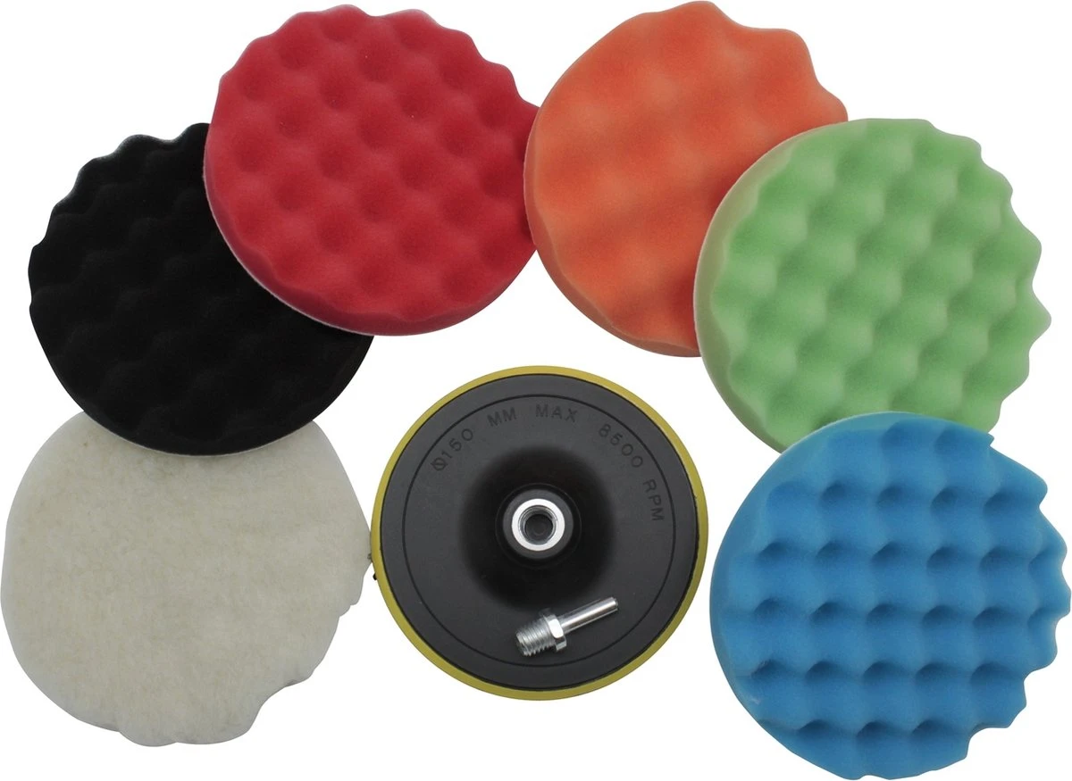 Hofftech Pollijst Schijven - 7 Delig - 150 Mm 1 Hofftech Pollijst Schijven - 7 Delig - 150 Mm