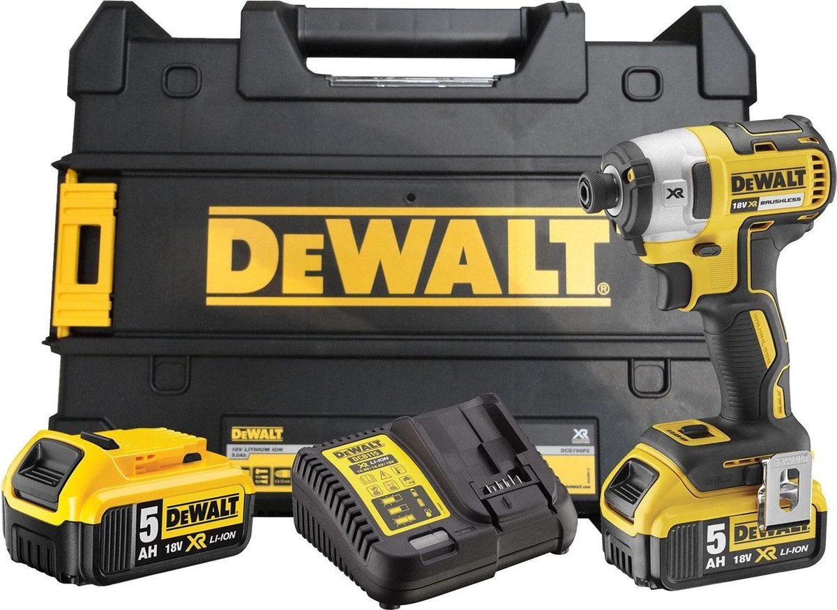 DeWalt DCF887P2-QW Accu-slagschroevendraaier 2x 5.0Ah Accu 1 DeWalt DCF887P2-QW Accu-slagschroevendraaier 2x 5.0Ah Accu