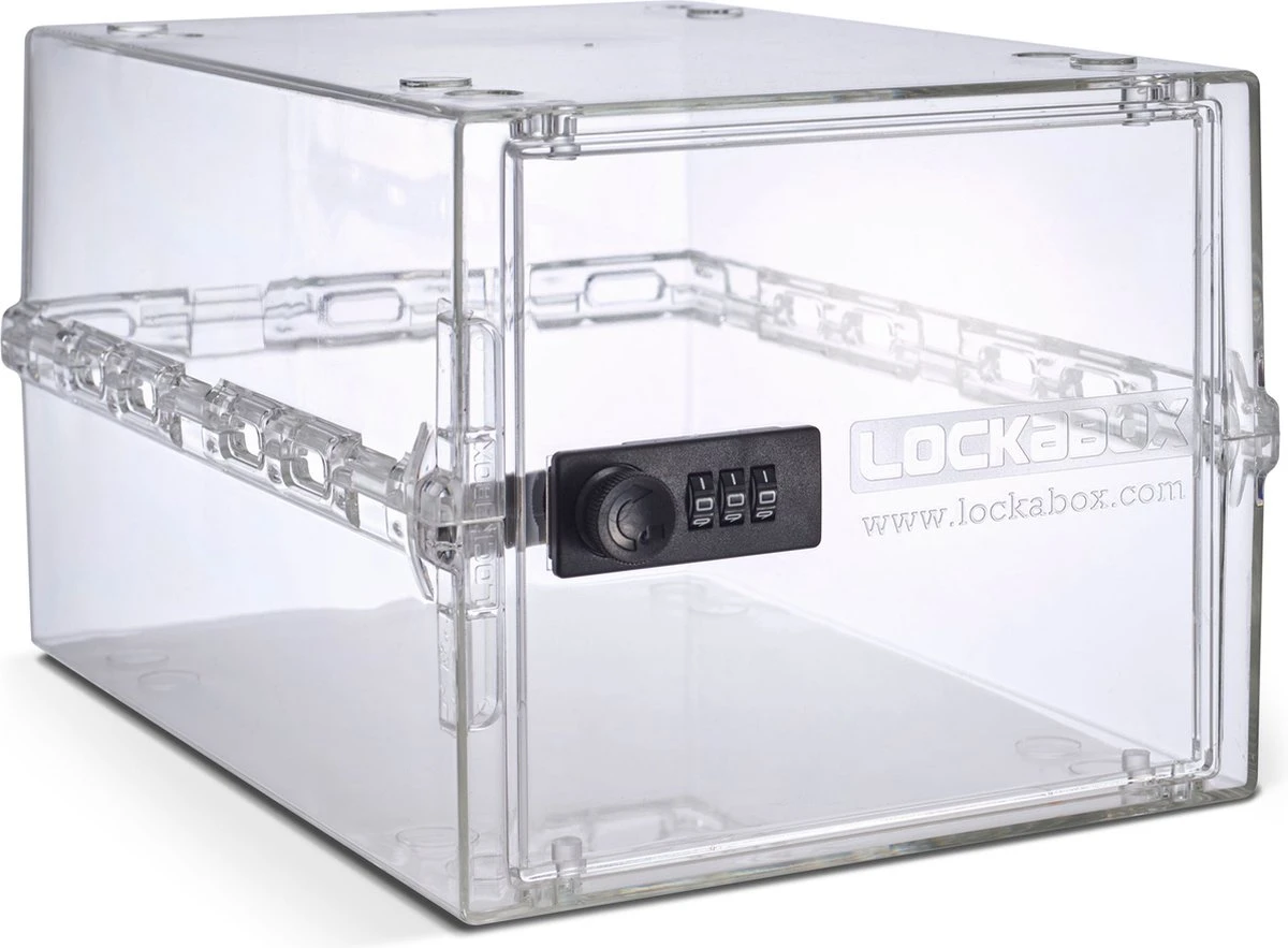 Lockabox One™ Afsluitbare Medicijnkast - Opbergbox Met Cijferslot - Kristal 1 Lockabox One™ Afsluitbare Medicijnkast - Opbergbox Met Cijferslot - Kristal
