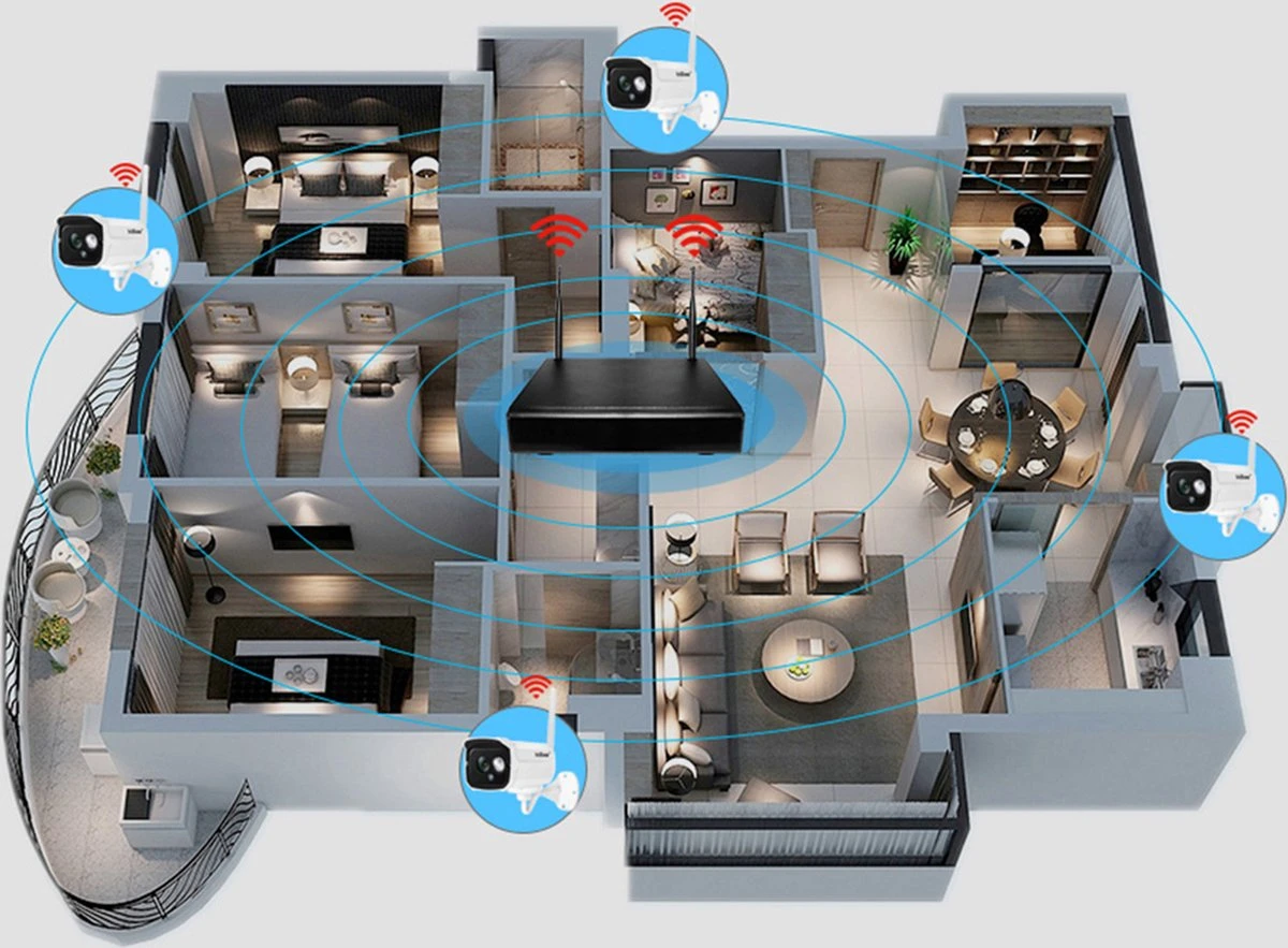 Set Van 4 Camera's Met NVR - POE - Wifi - Inclusief Netwerk Video Recorder - Beveiliging Voor Thuis - Kantoor - Winkel - Xd Xtreme - Beveiligingscamera's Set - Veiligheid - Bewaking 6 Set Van 4 Camera's Met NVR - POE - Wifi - Inclusief Netwerk Video Recorder - Beveiliging Voor Thuis - Kantoor - Winkel - Xd Xtreme - Beveiligingscamera's Set - Veiligheid - Bewaking - Afbeelding 6