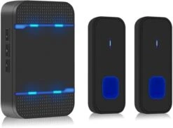 Draadloze Deurbel - 2 Zenders & 1 Ontvanger - Groot Bereik Van 300m - Waterdicht - Zwart -Makita || Merkloos || Stanley Verkoopwinkel 1200x886 6