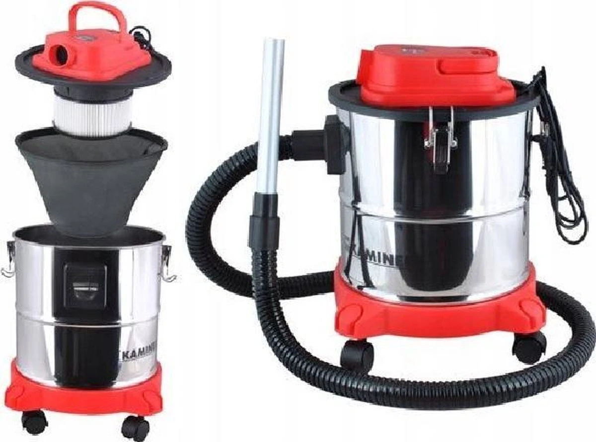 Kaminer - Aszuiger - 20L - 1200W - Openhaard - Stofzuiger - Pellet Aszuiger 7 Kaminer - Aszuiger - 20L - 1200W - Openhaard - Stofzuiger - Pellet Aszuiger - Afbeelding 7