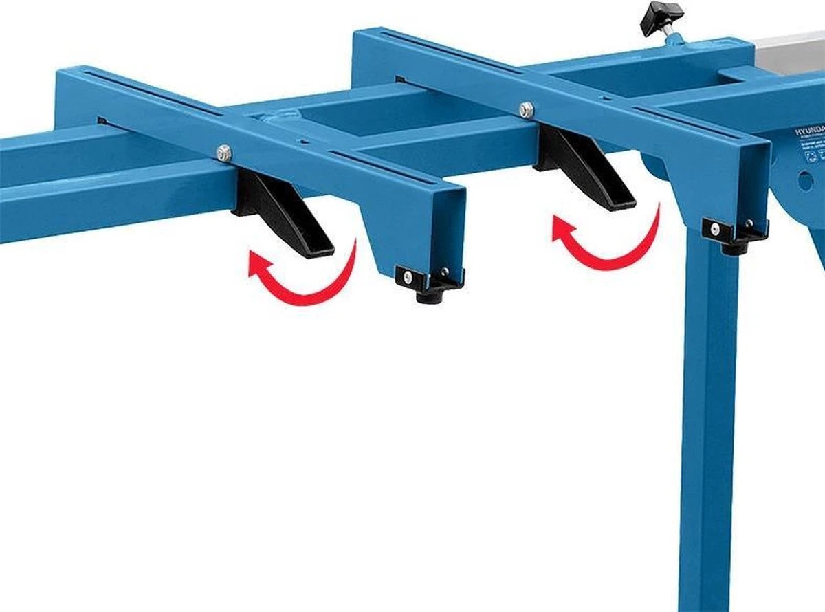 Hyundai Universeel Opvouwbaar Stalen Onderstel Voor Afkortzaag-machine 4 Hyundai Universeel Opvouwbaar Stalen Onderstel Voor Afkortzaag-machine - Afbeelding 4