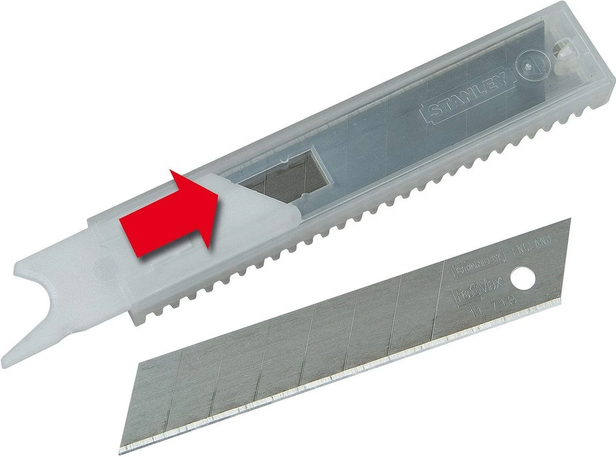 Stanley FatMax - Reserve Afbreekmes 18mm - 10 Stuks 16 Stanley FatMax - Reserve Afbreekmes 18mm - 10 Stuks - Afbeelding 16