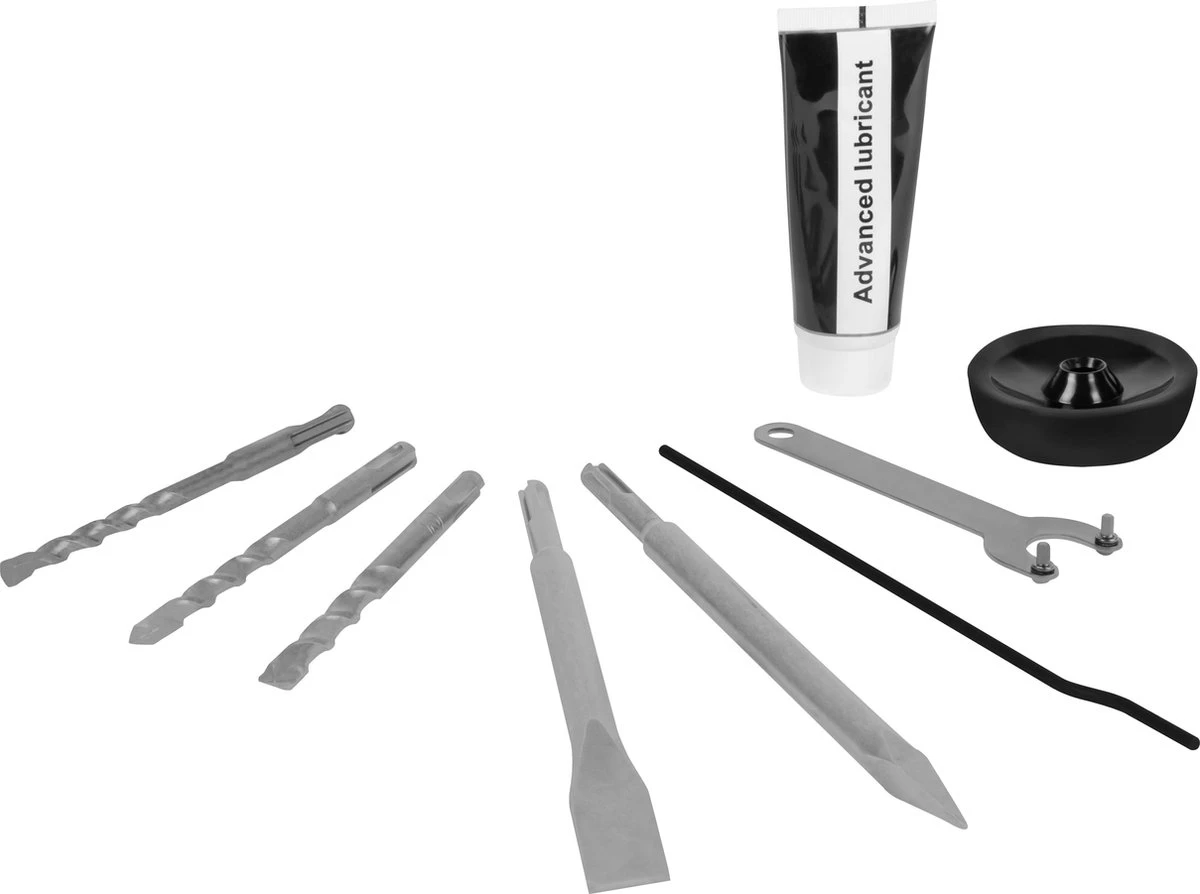 VONROC Boorhamer 1050W – 4,5 Joule – SDS Plus – 3 Functies – Incl. 3 SDS-plus Boren En 2 SDS-plus Beitels 6 VONROC Boorhamer 1050W – 4,5 Joule – SDS Plus – 3 Functies – Incl. 3 SDS-plus Boren En 2 SDS-plus Beitels - Afbeelding 6