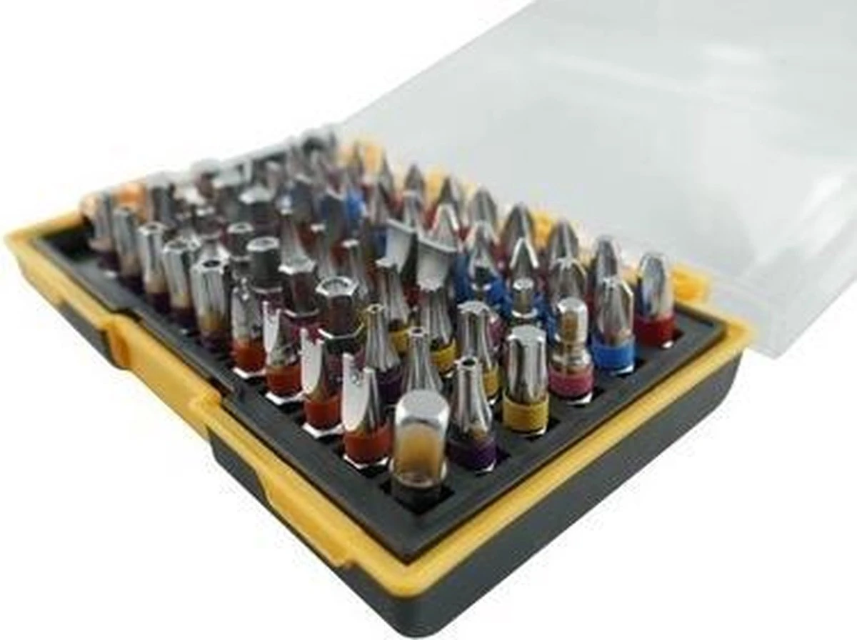 Bitset Professional - Gereedschap - 61 Delig - Professioneel - Met Kleurcode - 61 Dlg 6 Bitset Professional - Gereedschap - 61 Delig - Professioneel - Met Kleurcode - 61 Dlg - Afbeelding 6