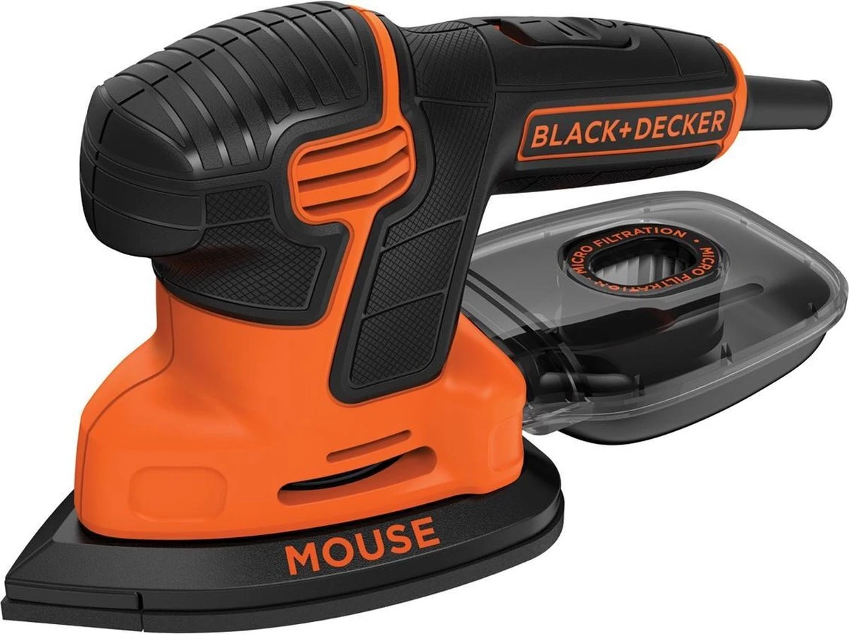 Black & Decker BLACK+DECKER Mouse KA2000 Detailschuurmachine - 110W - Incl. Accessoires En Softbag 1 Black & Decker BLACK+DECKER Mouse KA2000 Detailschuurmachine - 110W - Incl. Accessoires En Softbag