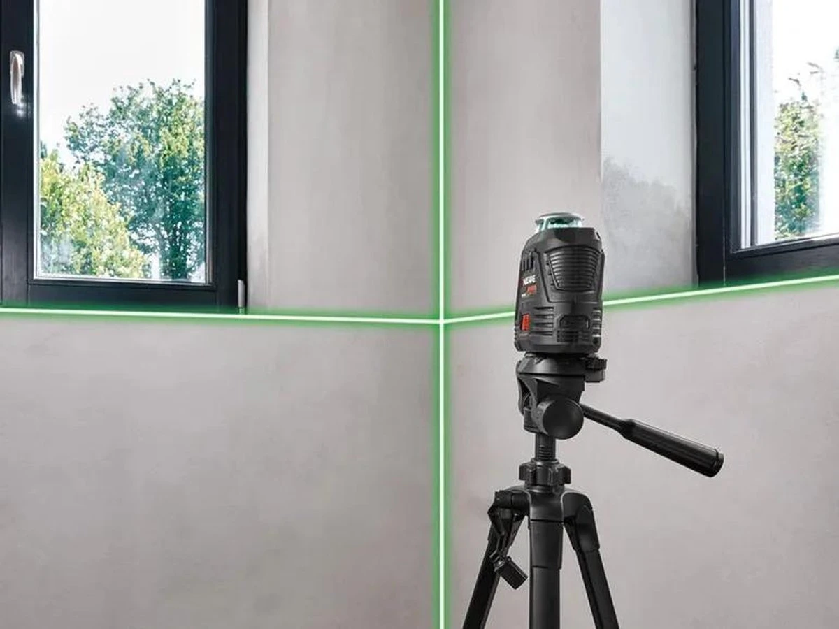 Parkside® | Kruislijnlaser | Laserwaterpas| Lijnlaser | Bouwlaser | Accu | Tot 15 M | Groen | 360 Graden | Statief 4 Parkside® | Kruislijnlaser | Laserwaterpas| Lijnlaser | Bouwlaser | Accu | Tot 15 M | Groen | 360 Graden | Statief - Afbeelding 4