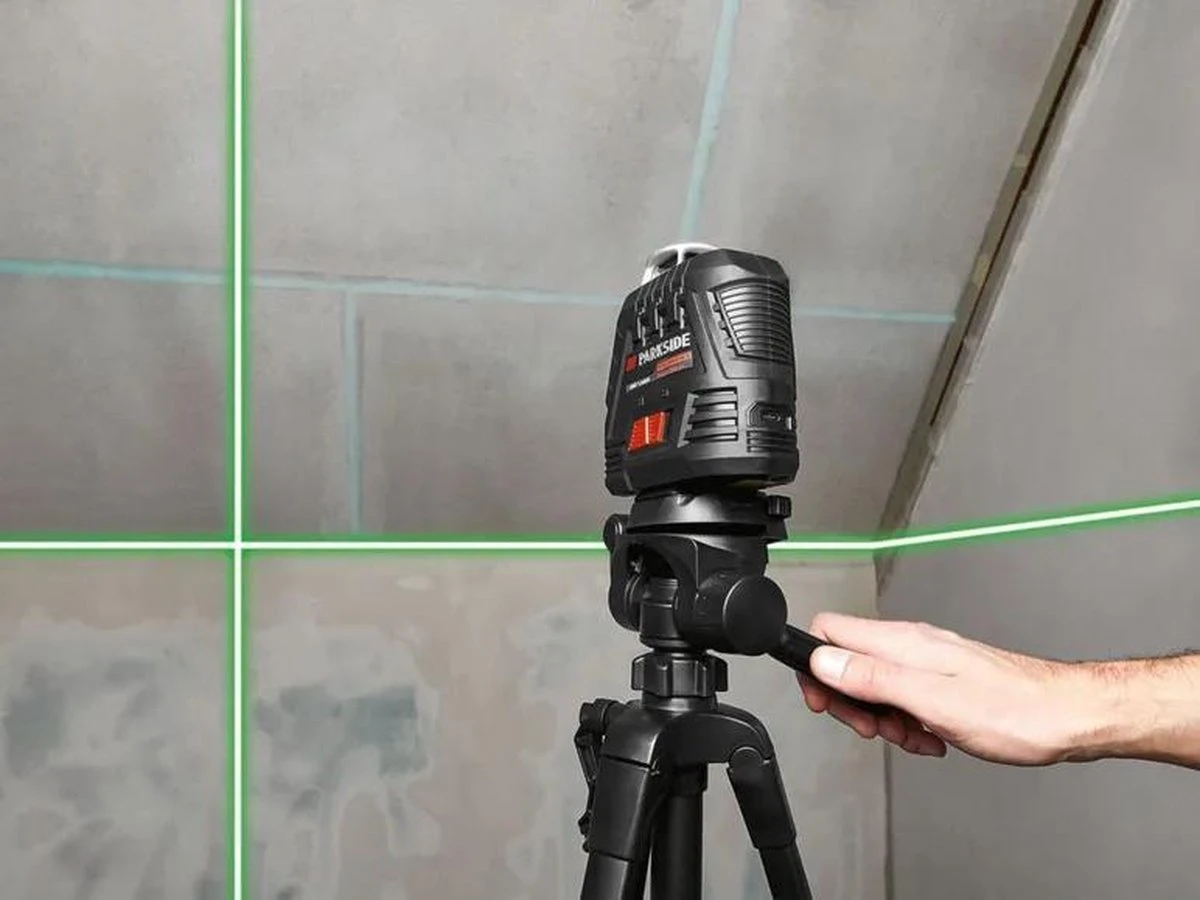 Parkside® | Kruislijnlaser | Laserwaterpas| Lijnlaser | Bouwlaser | Accu | Tot 15 M | Groen | 360 Graden | Statief 5 Parkside® | Kruislijnlaser | Laserwaterpas| Lijnlaser | Bouwlaser | Accu | Tot 15 M | Groen | 360 Graden | Statief - Afbeelding 5