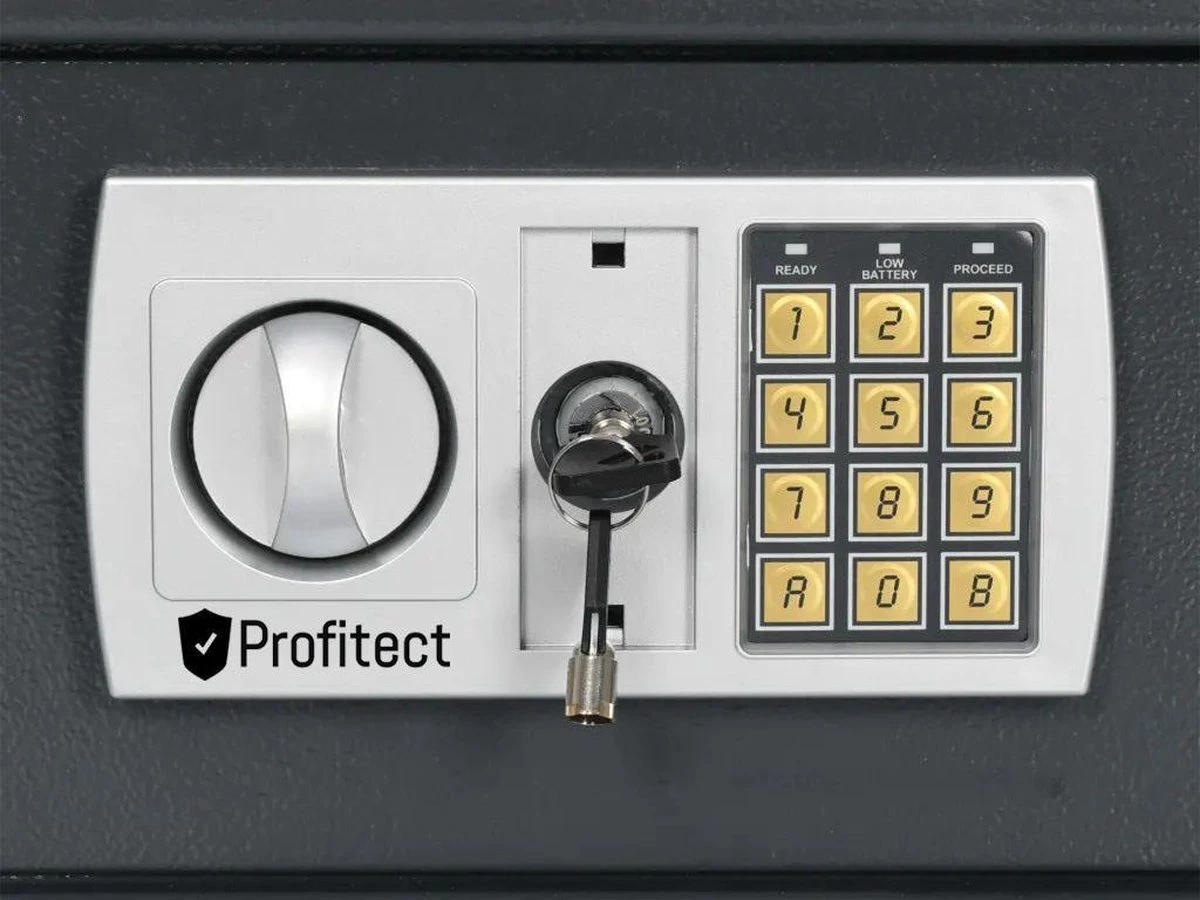 Kluisje Met Cijferslot, Kluis Elektronisch, Digitale Laptop Kluis, Laptopkluis Met Sleutelslot, XL Hotelkluisje Met 130db Alarm,merk Profitect 5 Kluisje Met Cijferslot, Kluis Elektronisch, Digitale Laptop Kluis, Laptopkluis Met Sleutelslot, XL Hotelkluisje Met 130db Alarm,merk Profitect - Afbeelding 5
