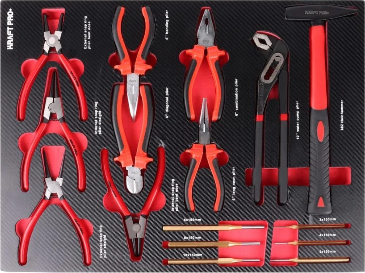 Kraft Pro+ - Gereedschapwagen - 7/6 Laden Gevuld - Groot Opbergvak 8 Kraft Pro+ - Gereedschapwagen - 7/6 Laden Gevuld - Groot Opbergvak - Afbeelding 8