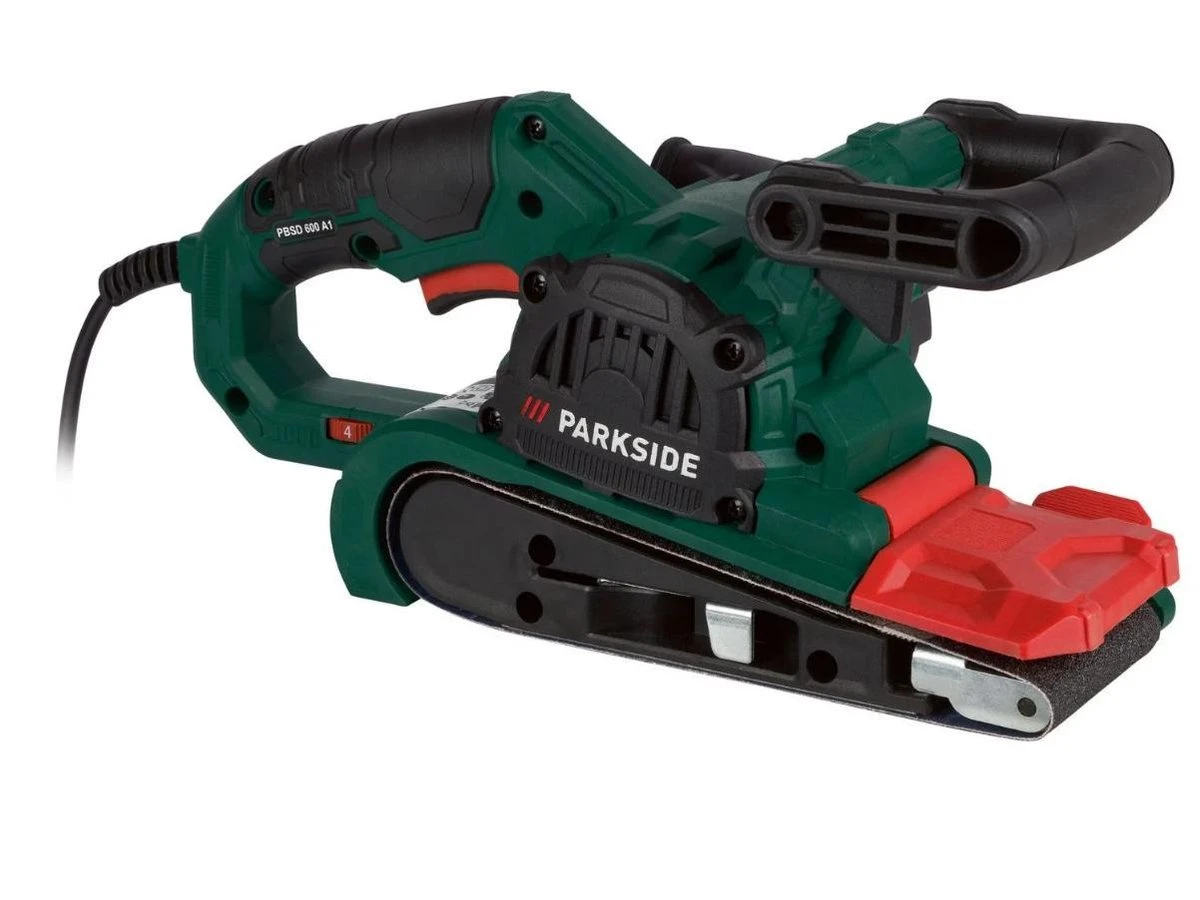 Parkside Bandschuurmachine - Bandsnelheid: 170–250 M/min - Schuuroppervlak: 75 X 140 Mm - Stofafzuiging: Stofbox - Met Sterke Motor, Variabele Snelheidsregeling En Gereedschaploos Schuurpapier Verwisselen 1 Parkside Bandschuurmachine - Bandsnelheid: 170–250 M/min - Schuuroppervlak: 75 X 140 Mm - Stofafzuiging: Stofbox - Met Sterke Motor, Variabele Snelheidsregeling En Gereedschaploos Schuurpapier Verwisselen