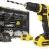 Powerplus POWXB10070 Accu Klopboormachine - 20V - Brushless - Snelspanboorkop - Incl. 2 X 1,5Ah Accu, Lader, 362 Accessoires En Gereedschapskoffer - Boormachine Voor Beton, Hout En Staal