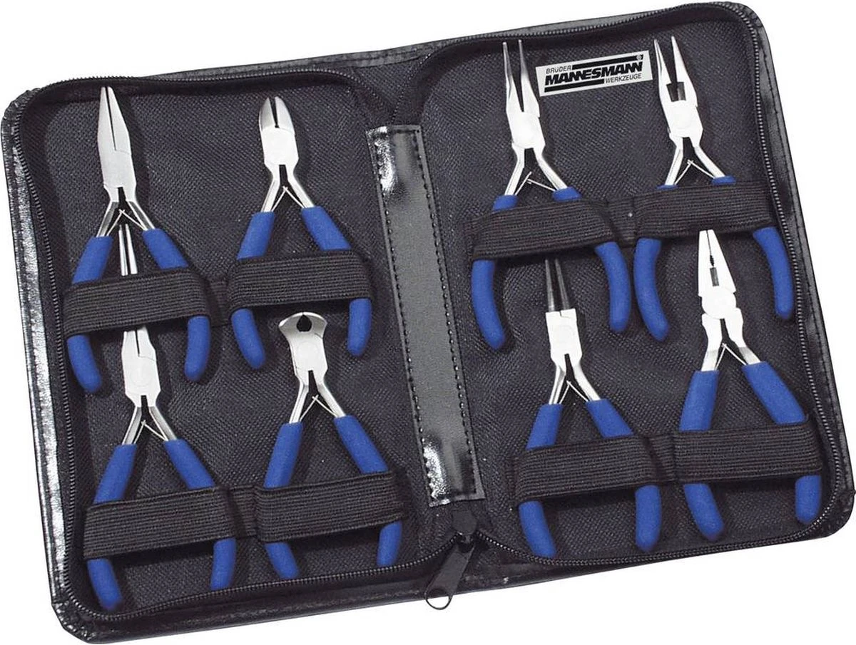 Brüder Mannesmann Mini-tangenset In Etui (8-dlg) 6 Brüder Mannesmann Mini-tangenset In Etui (8-dlg) - Afbeelding 6