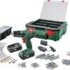 Bosch PSB 1800 LI-2 Systembox Accuboormachine – Met 2 X 18 V Accu's En Lader - Incl. 241 Accessoires