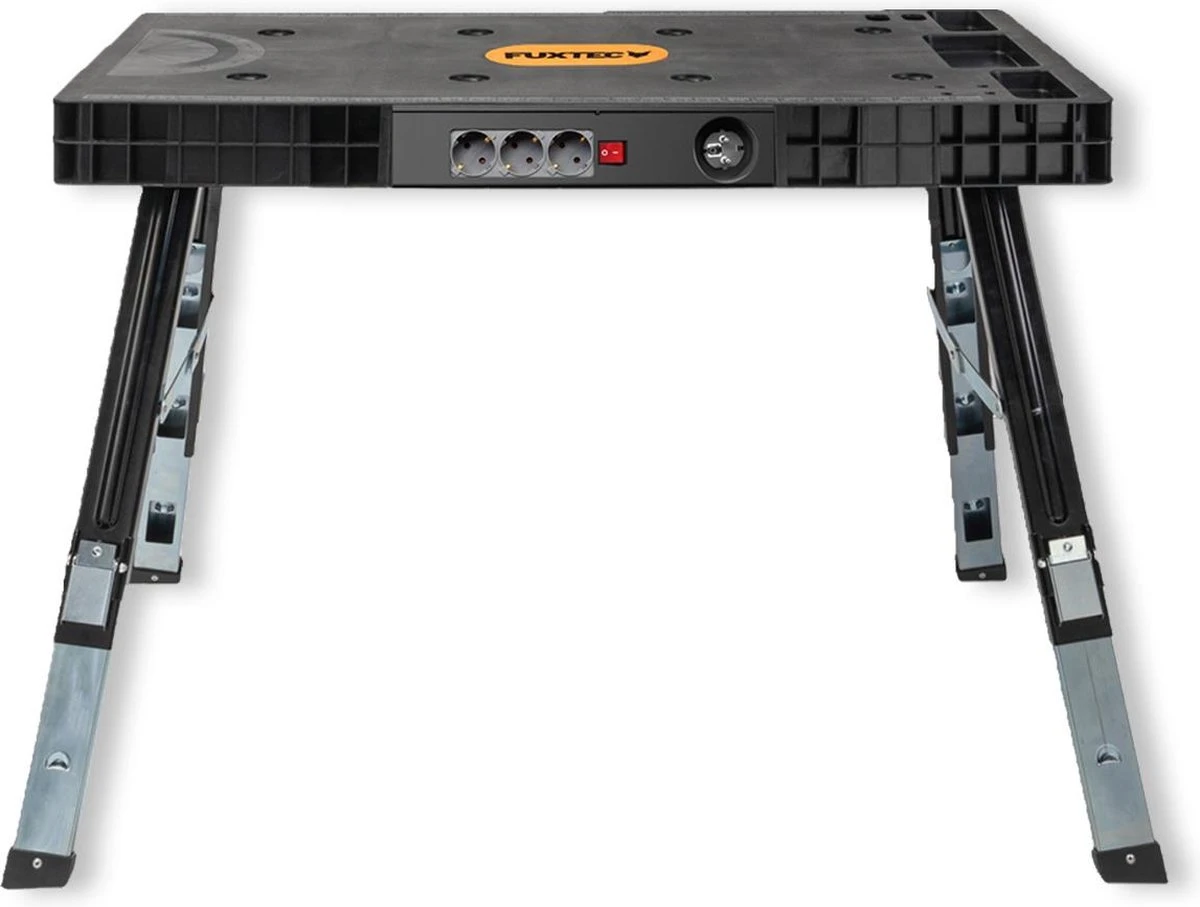 FUXTEC Werkbank - 5in1 - Universele Werkbank, Werkplatform, Steiger, Zaagbok, Transportrol En Werkplaatsrolbord In één - FX-WB 15 FUXTEC Werkbank - 5in1 - Universele Werkbank, Werkplatform, Steiger, Zaagbok, Transportrol En Werkplaatsrolbord In één - FX-WB - Afbeelding 15