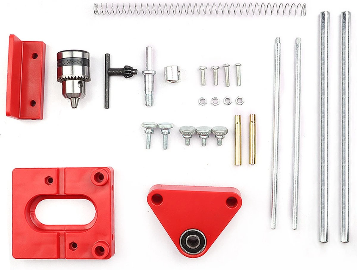 Merkloos Boorstandaard - Boormachine Houder - Boorstandaard Met Boorkop - 1,5-10mm - Rood 3 Merkloos Boorstandaard - Boormachine Houder - Boorstandaard Met Boorkop - 1,5-10mm - Rood - Afbeelding 3