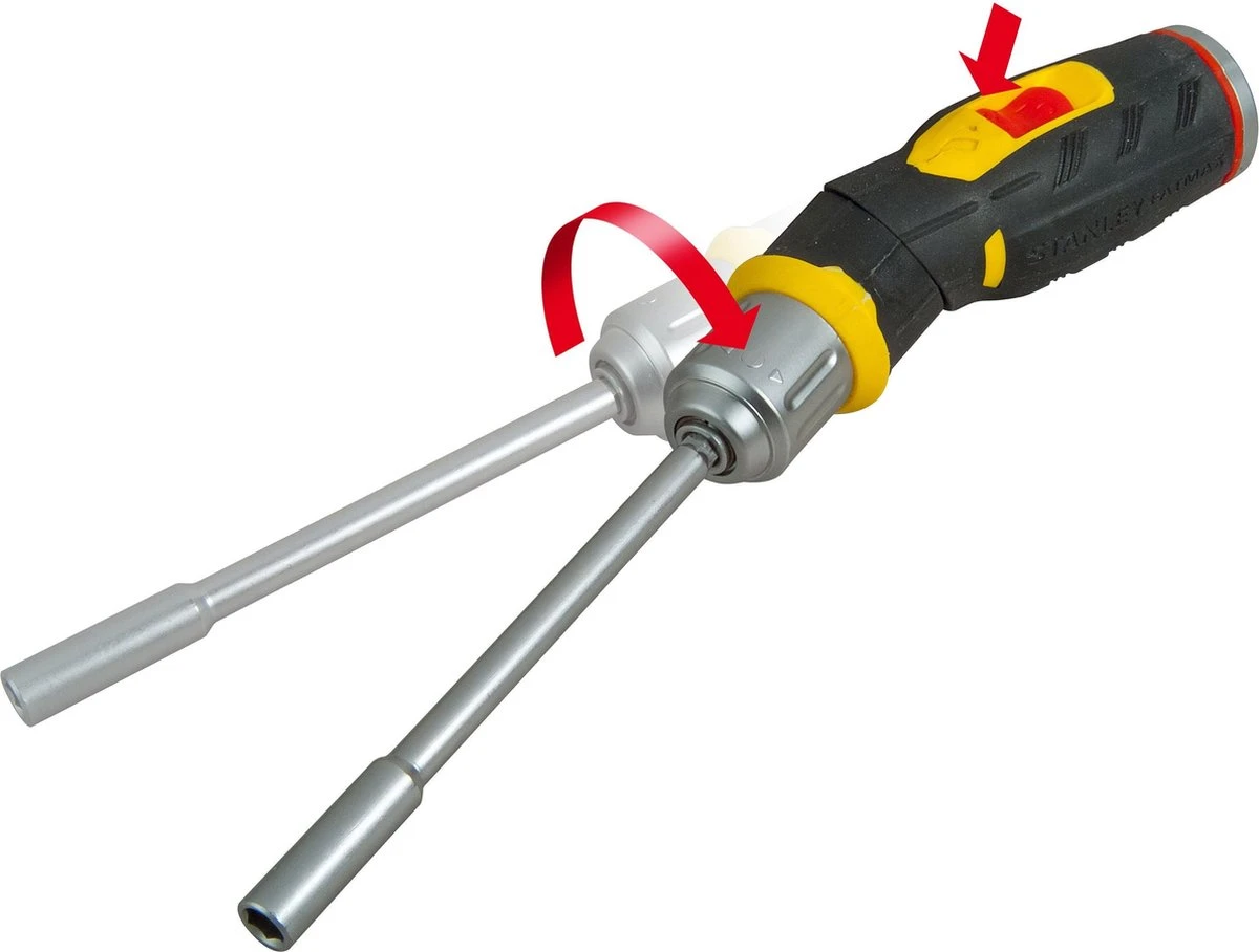 STANLEY FatMax Ratelschroevendraaier Pistoolgreep - 12 Bits 7 STANLEY FatMax Ratelschroevendraaier Pistoolgreep - 12 Bits - Afbeelding 7