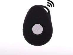 Wuzzi Alert Pebbles Zwart - Persoonlijk Alarm Voor Binnen En Buiten - Senioren Alarm