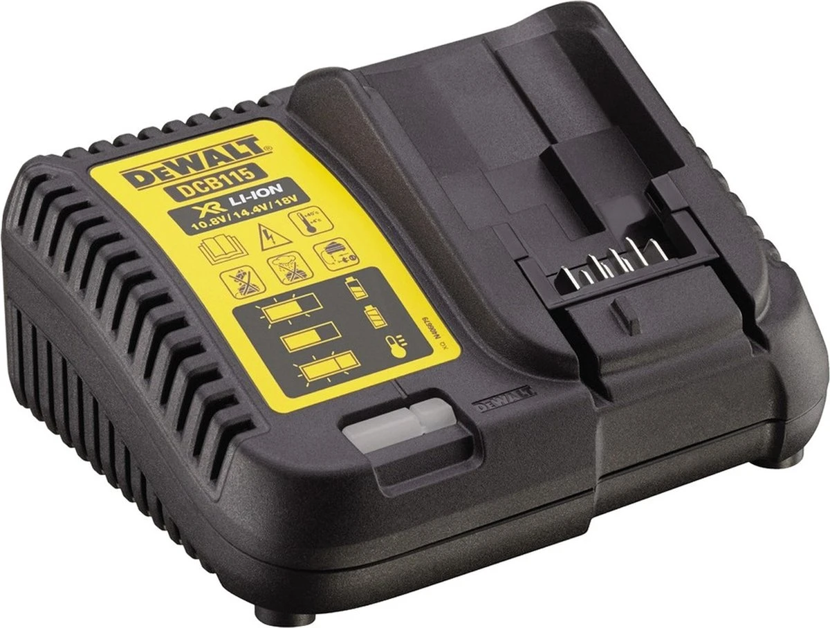DeWALT DCB115-QW Binnen Zwart, Geel Batterij-oplader 2 DeWALT DCB115-QW Binnen Zwart, Geel Batterij-oplader - Afbeelding 2
