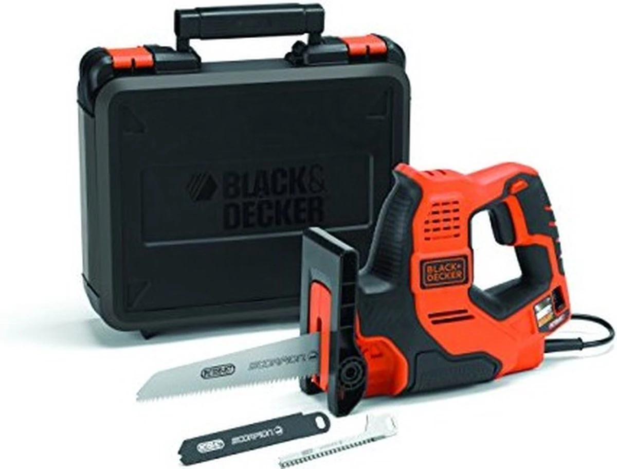 Black & Decker BLACK+DECKER RS890K-QS Scorpion Reciprozaag - 3IN1 - 500W - 23mm - Incl. Koffer En 3 Zaagbladen 1 Black & Decker BLACK+DECKER RS890K-QS Scorpion Reciprozaag - 3IN1 - 500W - 23mm - Incl. Koffer En 3 Zaagbladen