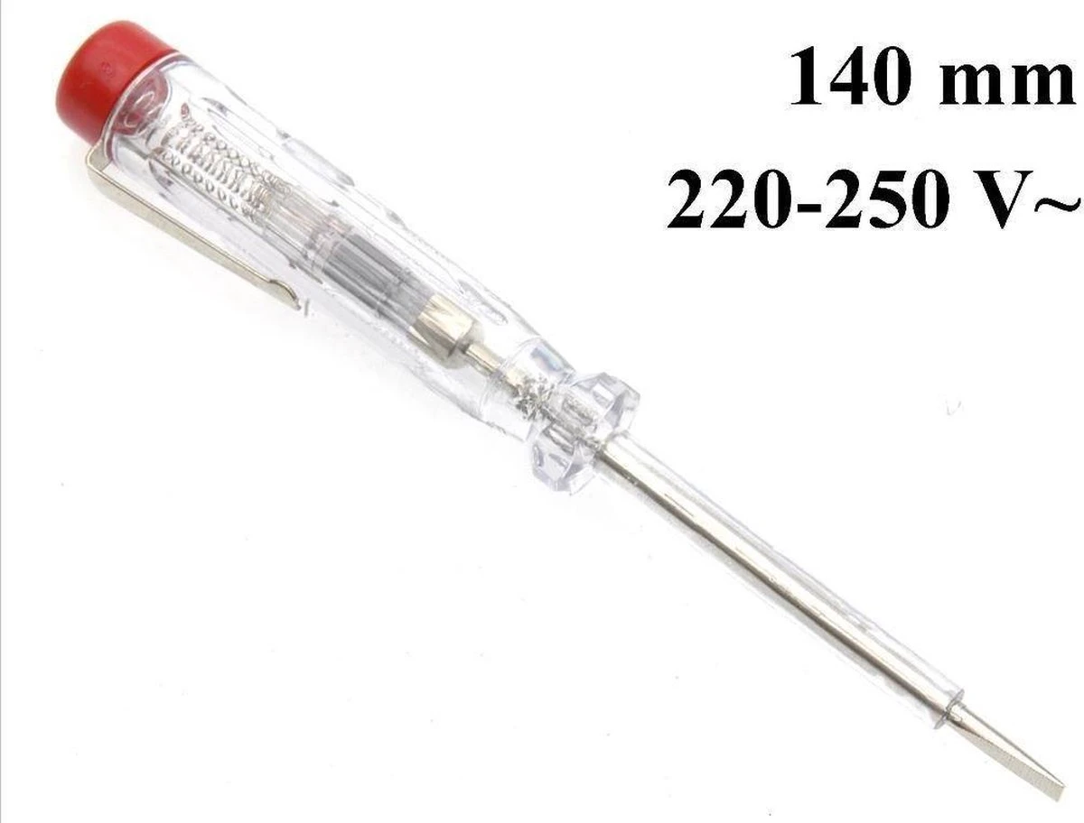 Tooltech Schroevendraaier Spanningstester Lengte 14 Cm - 220 -250 Volt 3 Tooltech Schroevendraaier Spanningstester Lengte 14 Cm - 220 -250 Volt - Afbeelding 3