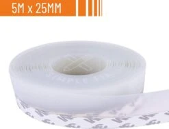 Simple Fix Tochtstrip - 500cm X 2.5cm - Tochtstrips Voor Deuren - Tochtstopper - Tochtrol - Tochtband - Tochthond - Zelfklevend En Isolerend