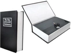 BLANCC Boek Kluis/ Kluis Met Cijferslot/ Geldkist/ Verborgen Kluis Met Cijferslot 240x155x55mm