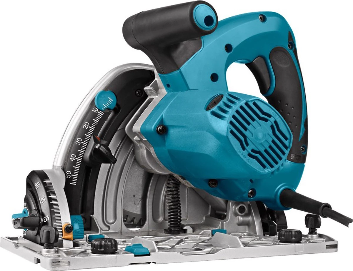 Makita SP6000J1X2 Invalcirkelzaag | 2 Geleiderails + Koppelstukken | 1300w 165mm 4 Makita SP6000J1X2 Invalcirkelzaag | 2 Geleiderails + Koppelstukken | 1300w 165mm - Afbeelding 4