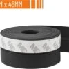 Simple Fix Tochtstrip - 500cm X 4.5cm - Tochtstrips Voor Deuren - Tochtstopper - Tochtrol - Tochtband - Tochthond - Zelfklevend En Isolerend - Zwart