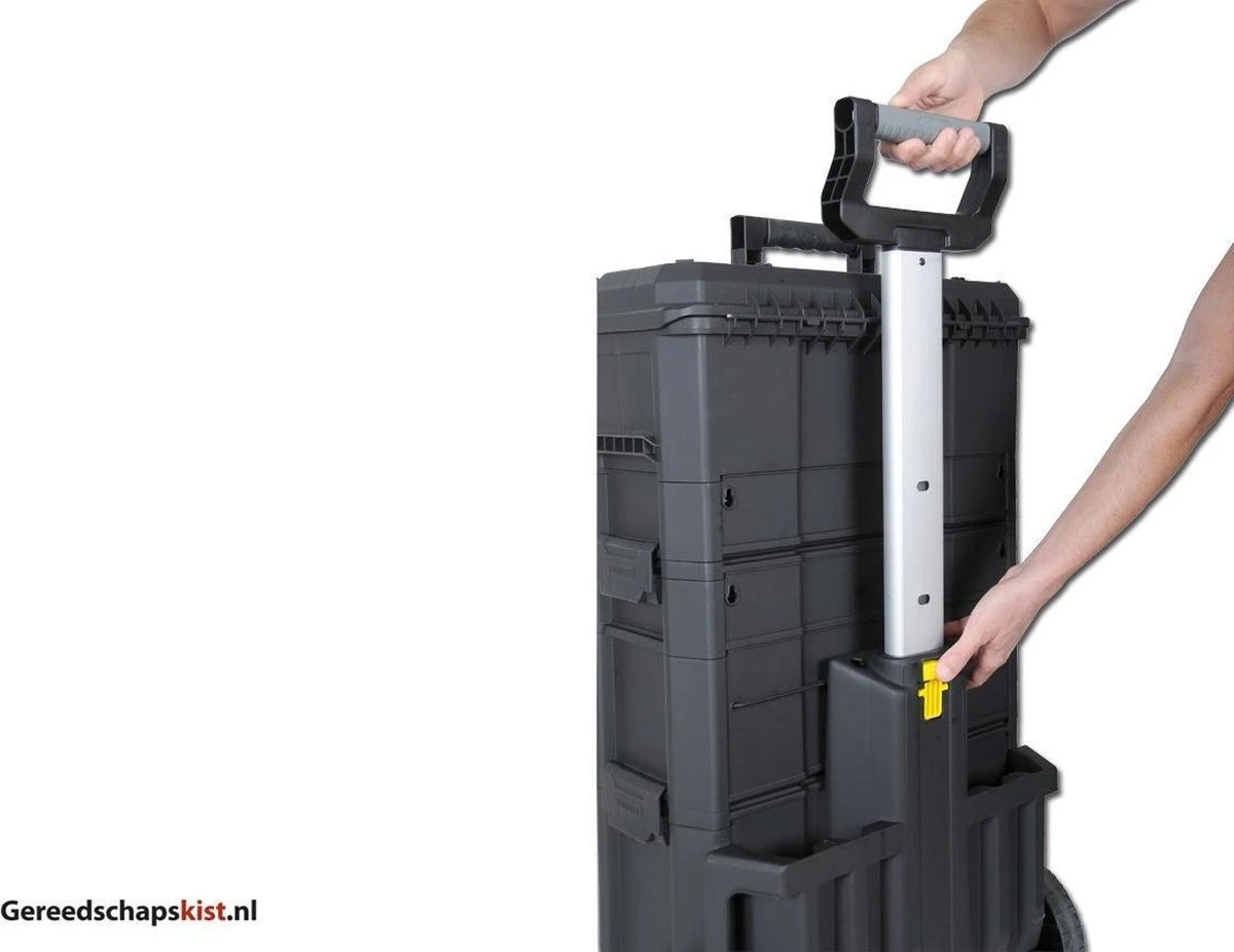 STANLEY Gereedschapswagen 1-79-206 - 3in1 - Telescopische Handgreep - Trolley 3 STANLEY Gereedschapswagen 1-79-206 - 3in1 - Telescopische Handgreep - Trolley - Afbeelding 3