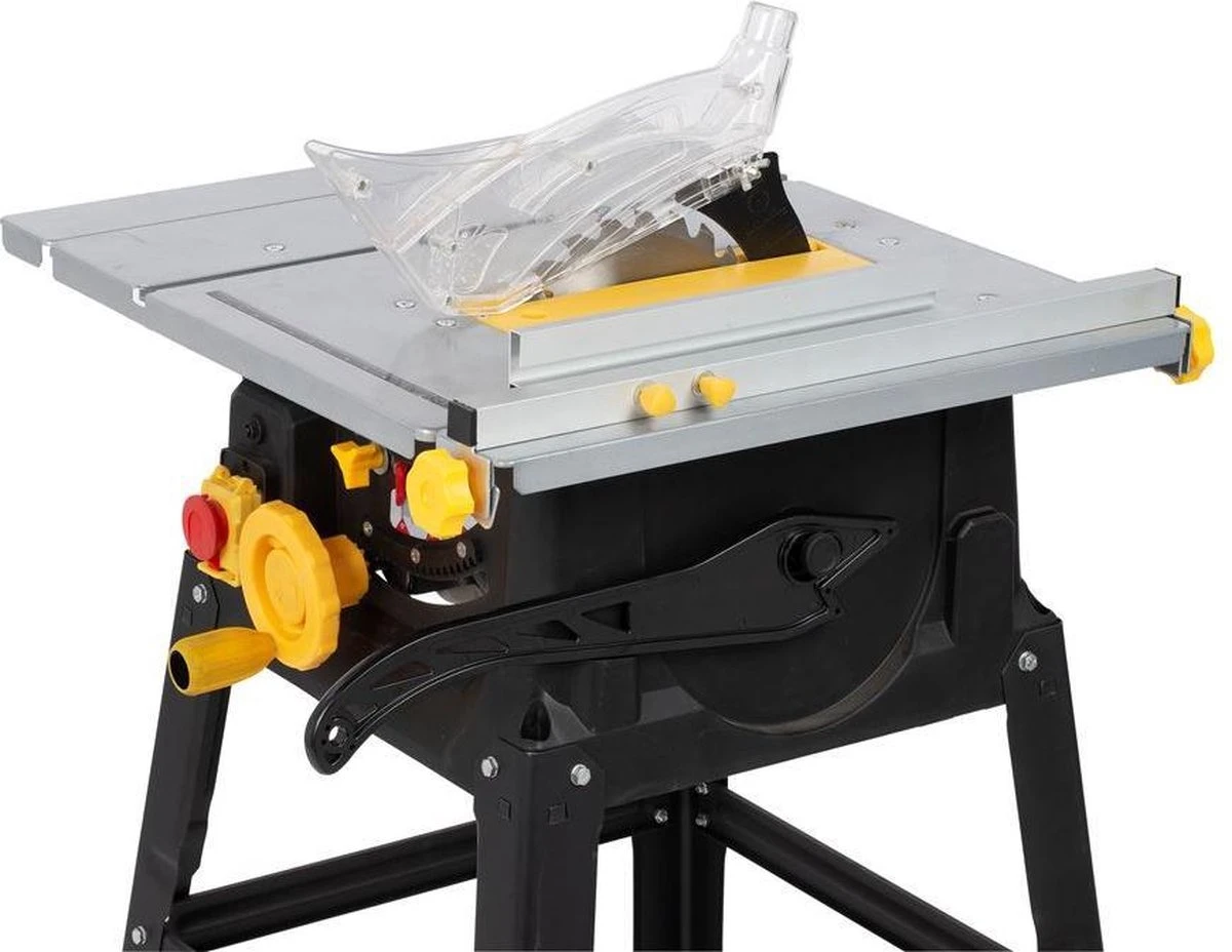 Powerplus POWX07590 Zaagtafel - Tafelzaagmachine Met Onderstel - 1700W - 210mm Zaagblad - Incl. 24 Tanden Cirkelzaag Blad Voor Hout, Parallelgeleider, Aansluiting Voor Stofzuiger - Stevig En Gebruiksvriendelijk 9 Powerplus POWX07590 Zaagtafel - Tafelzaagmachine Met Onderstel - 1700W - 210mm Zaagblad - Incl. 24 Tanden Cirkelzaag Blad Voor Hout, Parallelgeleider, Aansluiting Voor Stofzuiger - Stevig En Gebruiksvriendelijk - Afbeelding 9