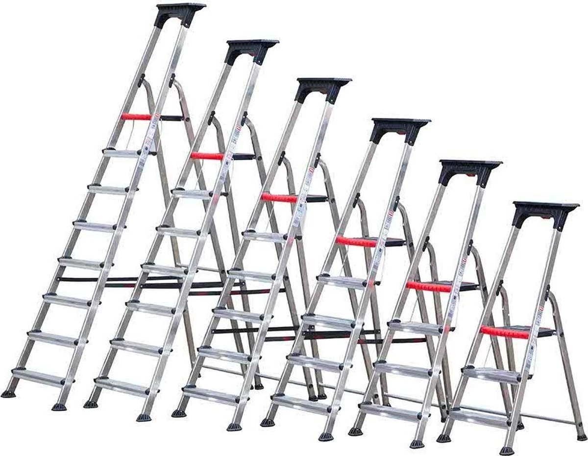 Altrex Double Decker 6 Treeds - Huishoudtrap - Werkhoogte 3.25m 8 Altrex Double Decker 6 Treeds - Huishoudtrap - Werkhoogte 3.25m - Afbeelding 8