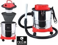 Kaminer - Aszuiger - 20L - 1200W - Openhaard - Stofzuiger - Pellet Aszuiger