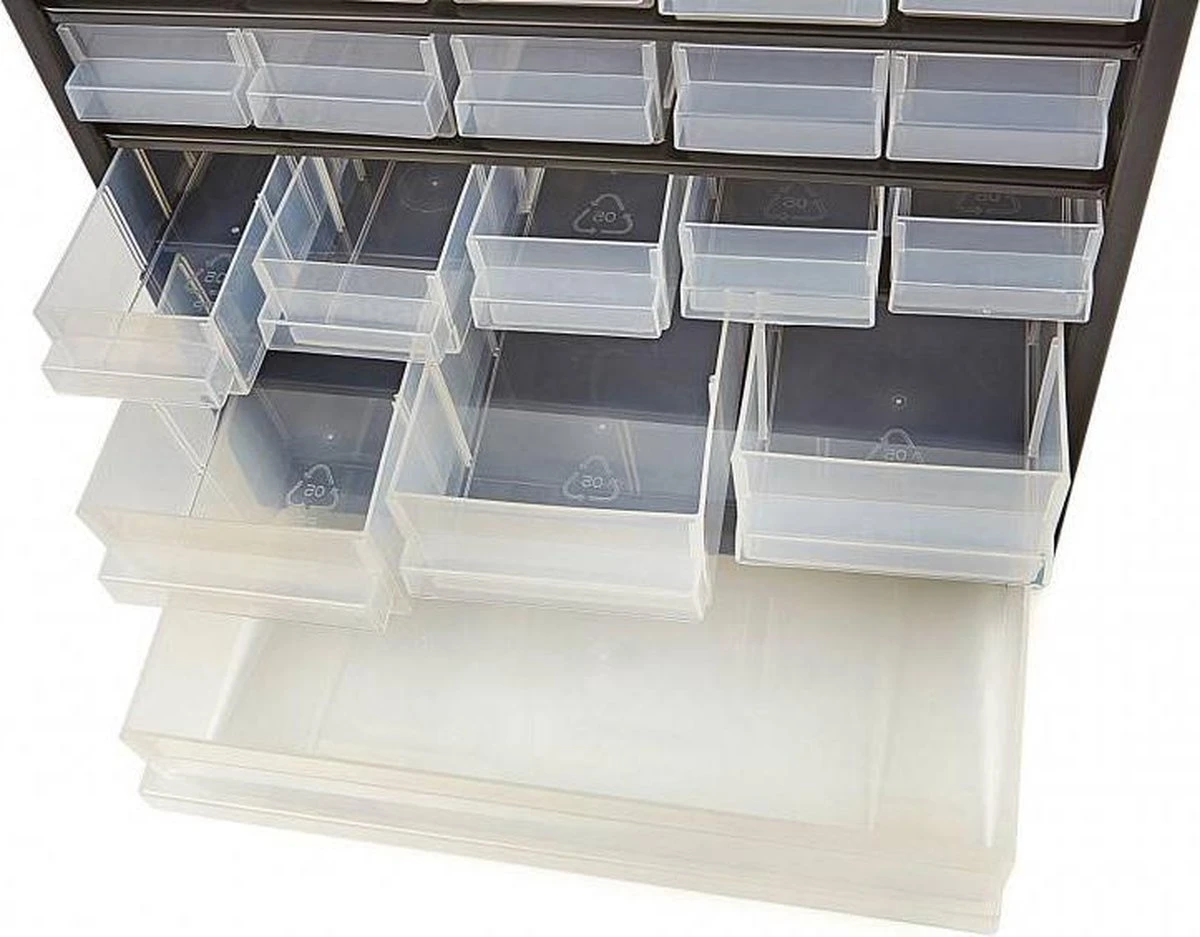 Raaco - Metalen Ladekast - 24 Lades – Incl. 10 Tussenschotten 5 Raaco - Metalen Ladekast - 24 Lades – Incl. 10 Tussenschotten - Afbeelding 5