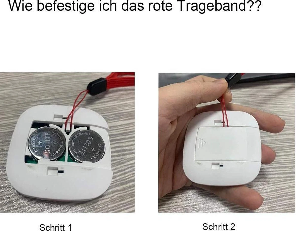 Zorgoproep Thuisnoodoproep Voor Ouderen Zorg Voor Ouderen Paniekalarm Draadloze Alarmzender SOS Alarm Draadloos Met Batterijen (1 X SOS Zender) 9 Zorgoproep Thuisnoodoproep Voor Ouderen Zorg Voor Ouderen Paniekalarm Draadloze Alarmzender SOS Alarm Draadloos Met Batterijen (1 X SOS Zender) - Afbeelding 9