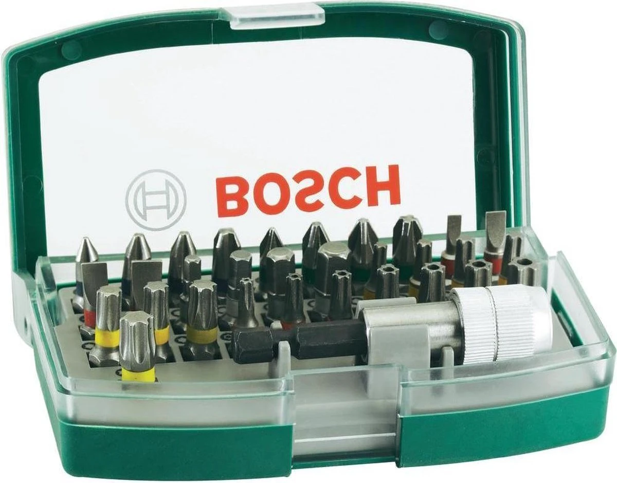 Bosch Schroefbitset Met Kleurcodering - 32-delig 1 Bosch Schroefbitset Met Kleurcodering - 32-delig