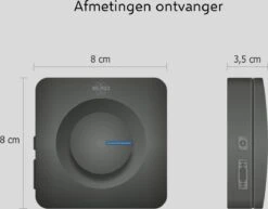 ELRO DB3000 Draadloze Deurbel Set – Met 2x Ontvanger Op Batterij - Bereik 300 Meter - IP65 Waterdicht - 64 Melodieën - Zwart -Makita || Merkloos || Stanley Verkoopwinkel 1200x940 11