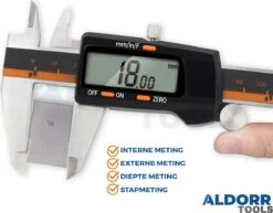 ALDORR Tools - Professionele Digitale Schuifmaat - RVS - Incl. 2 Reservebatterijen - 150mm -Makita || Merkloos || Stanley Verkoopwinkel 1200x940 3