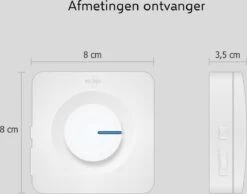 ELRO DB3000 Draadloze Deurbel Set – Met Ontvanger Op Batterij - Bereik 300 Meter - IP65 Waterdicht - 64 Melodieën - Wit -Makita || Merkloos || Stanley Verkoopwinkel 1200x941 8