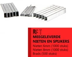 Kibani Accu Tacker - 1300mAh Accu En Oplader - Nietpistool - Handtacker - Spijkerpistool - Incl. LED Verlichting -Makita || Merkloos || Stanley Verkoopwinkel 1200x946 16