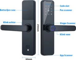 Merkloos Flient Smart Doorlock - Slimme Deurslot - Deurklink Met Vingerafdruk - Met APP & WiFi - BlueTooth - Kantoor Slot - Zwart - Anti Inbraak - TT LockApp 13 Merkloos Flient Smart Doorlock - Slimme Deurslot - Deurklink Met Vingerafdruk - Met APP & WiFi - BlueTooth - Kantoor Slot - Zwart - Anti Inbraak - TT LockApp -Makita || Merkloos || Stanley Verkoopwinkel 1200x951 13