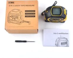 Staza - Rolmaat Multifunctionele Digitale Laser - 40M - Afstandsmeter - Elektronische Metrische Systeem - 5M Meetlint - Roestvrij - Afstandsmeters - Display - Slimme Rolmaat -Makita || Merkloos || Stanley Verkoopwinkel 1200x951