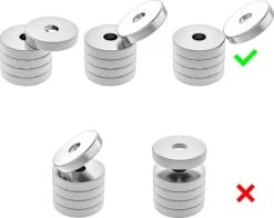 Brute Force – Schijfmagneten - Ringmagneten Met Gat - 15 X 4 Mm - Magneet Met Schroefgat – 5 Stuks -Makita || Merkloos || Stanley Verkoopwinkel 1200x953