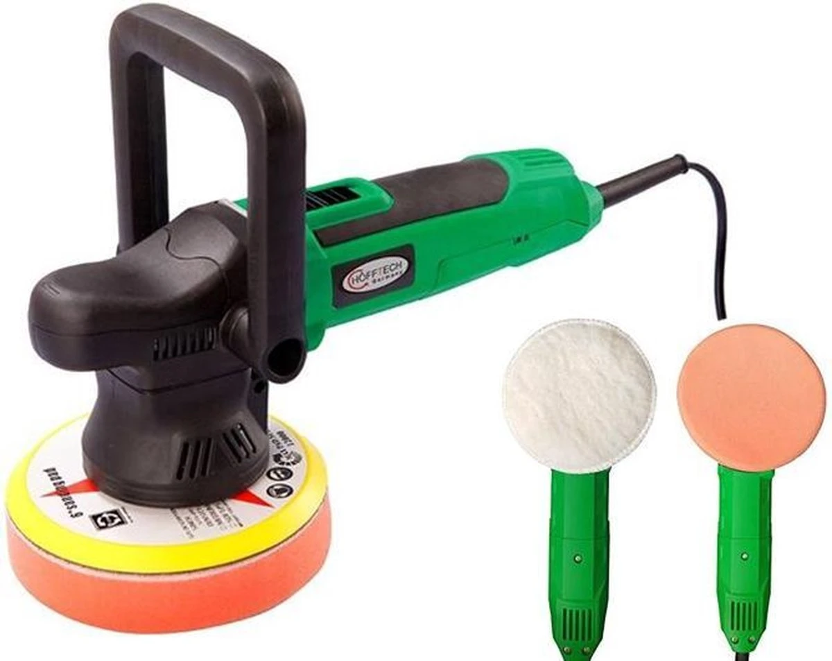 Hofftech Haakse Polijstmachine Excentrisch - 650 W - Met Accessoires 2 Hofftech Haakse Polijstmachine Excentrisch - 650 W - Met Accessoires - Afbeelding 2